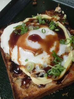目玉焼き☆Cocoの☆お好み焼きトースト-レシピのメイン写真