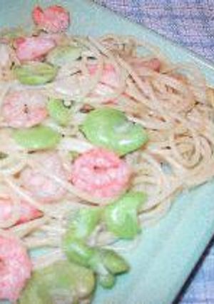 そらまめとエビのパスタ-レシピのメイン写真