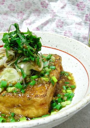 ボリュームたっぷりサラダ風厚揚げ-レシピのメイン写真