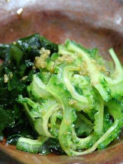 ゴーヤとわかめの三杯酢柚子胡椒風味-レシピのメイン写真