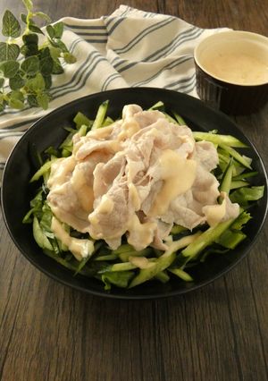 豚しゃぶの味噌ヨーグルトがけ-レシピのメイン写真