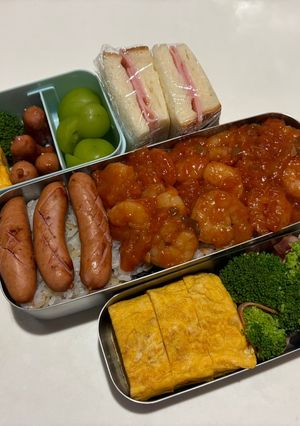 ラグビー小僧のお弁当261016小僧見習いも♪-レシピのメイン写真