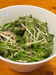 混ぜるだけ 水菜サラダ-レシピのメイン写真