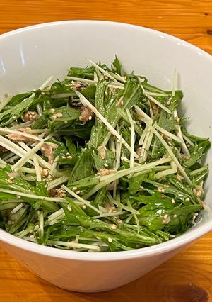 混ぜるだけ　水菜サラダ-レシピのメイン写真