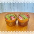 🌸ほうれん草とバナナの米粉マフィン