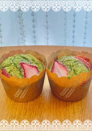 🌸ほうれん草とバナナの米粉マフィン-レシピのメイン写真