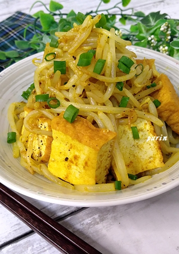 もやしと厚揚げのカレー炒め-レシピのメイン写真