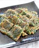 タレ無しで美味しい、昆布入りチヂミ♪