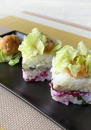 味変3階層!キャベツの押し寿司-レシピのメイン写真