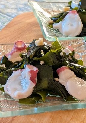 タコ（ミズダコ）と生わかめの簡単ナムル♪-レシピのメイン写真