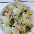 かぶと鶏挽肉のそぼろ煮