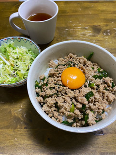 ひき肉とニラの簡単スタミナ丼-レシピのメイン写真