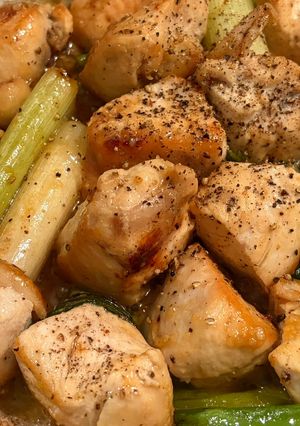 鶏むね肉のねぎま風炒め-レシピのメイン写真
