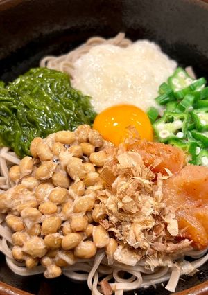 特盛のっけネバそば-レシピのメイン写真