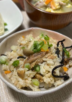 栄養満点!!いわしの炊き込みご飯-レシピのメイン写真