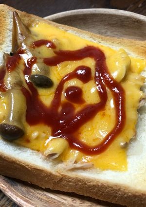 カレーの具チーズトースト-レシピのメイン写真