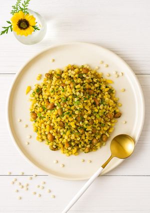 グルテンフリー ソルガム粒 納豆炒飯風-レシピのメイン写真