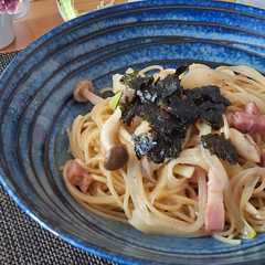 รูปของ ワンパンで!ベーコンとしめじの和風パスタ