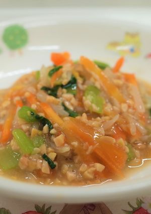 【保育園給食】納豆和え-レシピのメイン写真