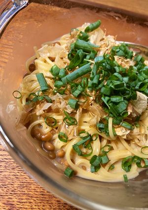 納豆パスタ-レシピのメイン写真