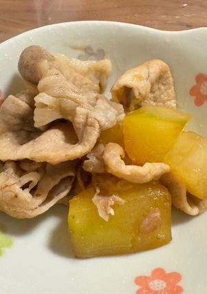 豚ロースと冬瓜のしょうが煮-レシピのメイン写真