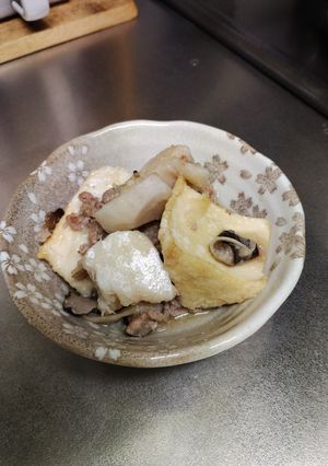 揚げ出し豆腐と里芋のそぼろ煮-レシピのメイン写真