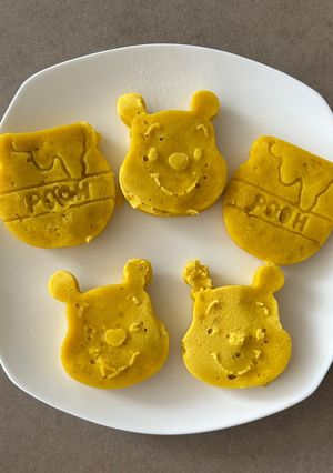 【離乳食】コーンかぼちゃの米粉蒸しパン-レシピのメイン写真