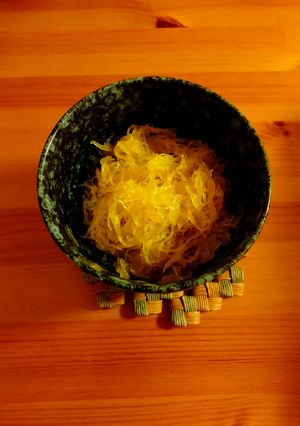 そうめんかぼちゃの酢醤油-レシピのメイン写真