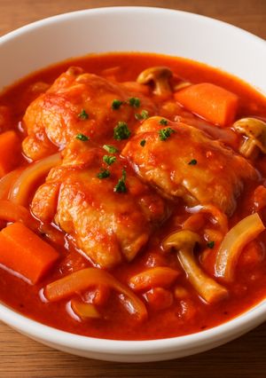 チキンのトマト煮-レシピのメイン写真