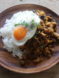 mレンジDE豆とひき肉のキーマカレー-レシピのメイン写真