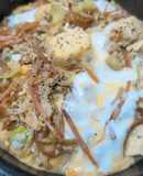春の食べる野草「つくし」の　玉子とじ　　