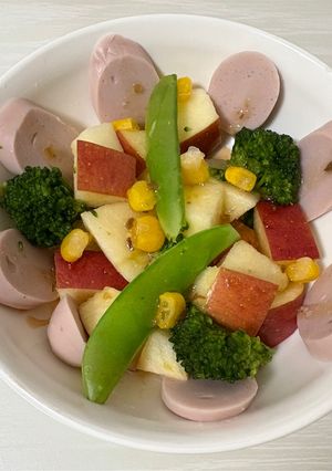 栄養満点!オーロラソースのりんごサラダ🥗-レシピのメイン写真