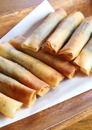 干し柿の春巻き揚げ-レシピのメイン写真