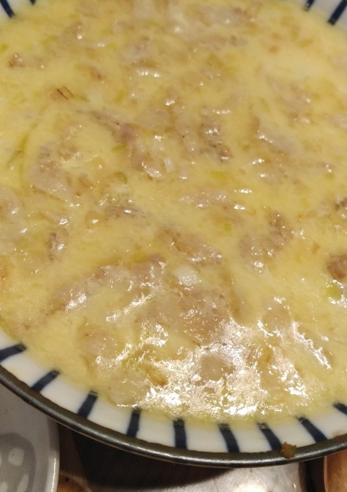 中華風豚肉ネギの丼サイズ茶碗蒸し-レシピのメイン写真
