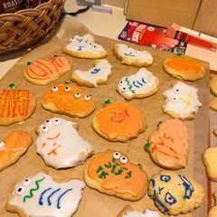 รูปของ 子供でも作れる！ハロウィン🎃型抜きクッキー🍪