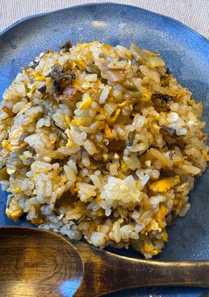九州の味、ピリ辛！辛子高菜炒飯-レシピのメイン写真