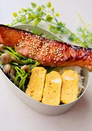 鮭の甘酢照り焼き弁当-レシピのメイン写真
