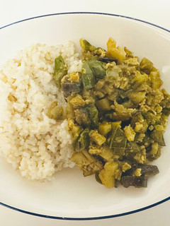 ナスとピーマンと蓮根のそぼろカレー-レシピのメイン写真
