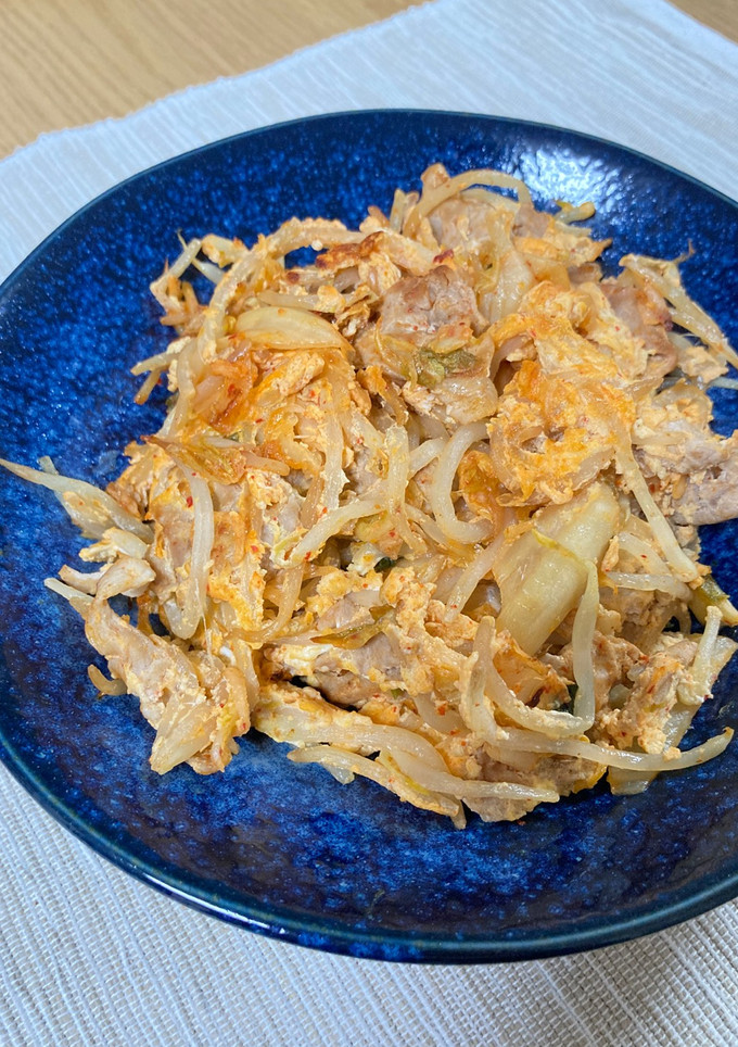 豚肉ともやしのキムチ炒め-レシピのメイン写真