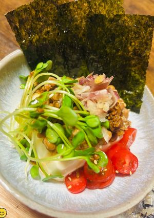 🌟[簡単]トッピング冷奴🌱🫘🍅🔳-レシピのメイン写真