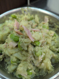 じゃがいもと、枝豆の、ジェノベーゼマヨ-レシピのメイン写真