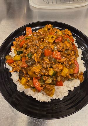 夏野菜の鶏インチキーマカレー-レシピのメイン写真