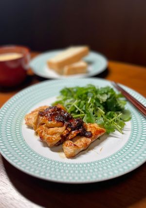 砂糖でモミモミ柔らか鶏胸肉の生姜焼き-レシピのメイン写真
