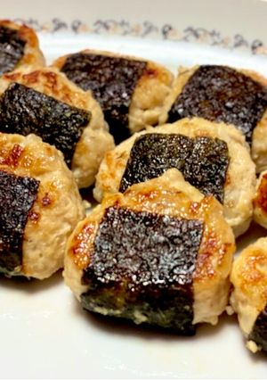 水切り無し！豆腐入りふわふわ海苔つくね-レシピのメイン写真
