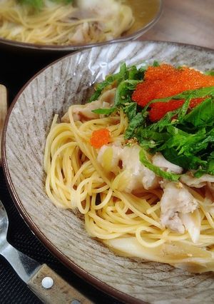 ＊シソ香る豚肉と長ネギのみぞれパスタ＊-レシピのメイン写真