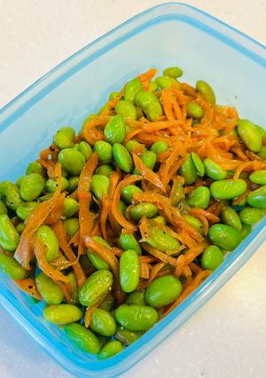 冷凍枝豆とにんじんの甘塩きんぴら-レシピのメイン写真