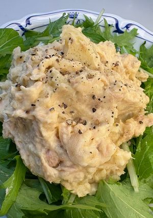 【冷凍作り置き】水菜のツナポテトサラダ-レシピのメイン写真
