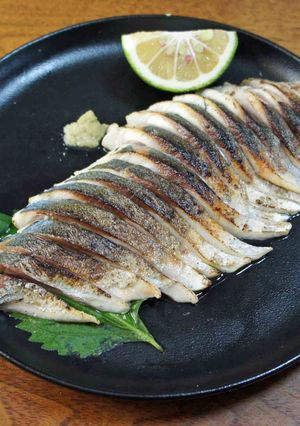 鯵刺しの塩焼き-レシピのメイン写真