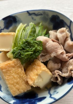 しろ菜と厚揚げのからし煮物-レシピのメイン写真