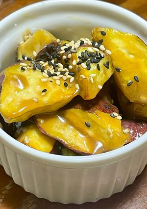 ヤバうまい 禁断 トロリ キャラメル味の大学芋-レシピのメイン写真